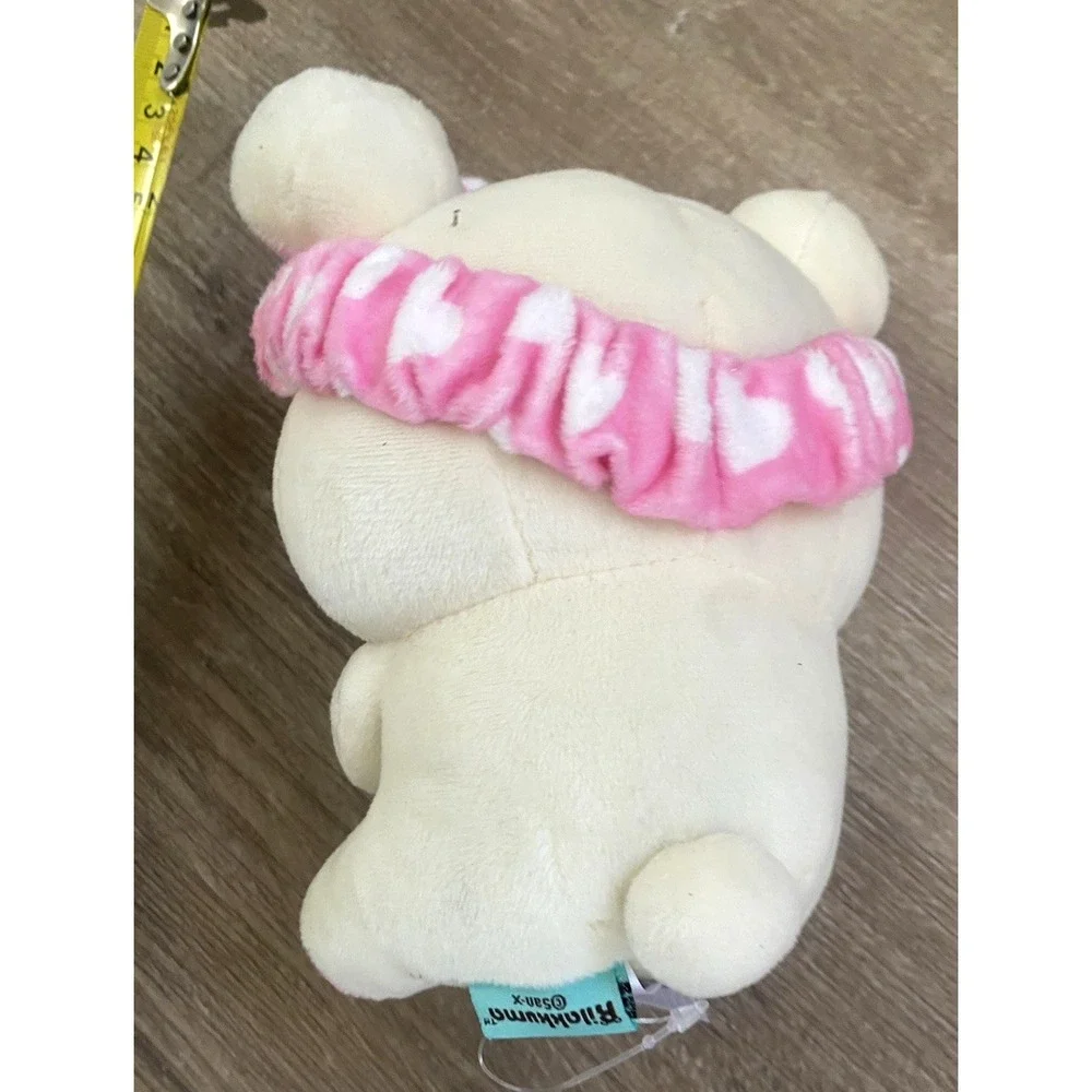 6" HTF San-X Rilakkuma Spa Plush Korilakkuma‎ Small Duckie Headband Pink Duck - Picture 4 of 5